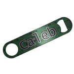 Circuit Board Bar Bottle Opener - Silver w/ Name and Initial