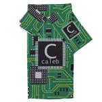 Circuit Board Bath Towel Set - 3 Pcs (Personalized)