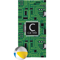 Circuit Board Beach Towel (Personalized)