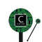 Circuit Board Black Plastic 5.5" Stir Stick - Round - Closeup