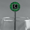 Circuit Board Black Plastic 5.5" Stir Stick - Round - Main