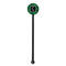 Circuit Board Black Plastic 5.5" Stir Stick - Round - Single Stick