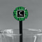 Circuit Board Black Plastic 7" Stir Stick - Round - Main