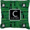 Circuit Board Burlap Pillow 16"