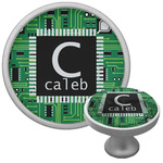 Circuit Board Cabinet Knob (Silver) (Personalized)