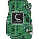 Circuit Board Car Floor Mats (Front Seat) (Personalized)