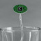 Circuit Board Clear Plastic 7" Stir Stick - Oval - Main