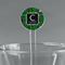 Circuit Board Clear Plastic 7" Stir Stick - Round - Main