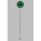 Circuit Board Clear Plastic 7" Stir Stick - Round - Single Stick