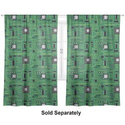 Circuit Board Curtain Panel - Custom Size
