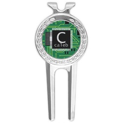 Circuit Board Golf Divot Tool & Ball Marker (Personalized)