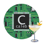 Circuit Board Printed Drink Topper - 3.25" (Personalized)