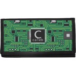 Circuit Board Canvas Checkbook Cover (Personalized)