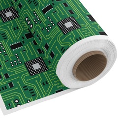 Circuit Board Fabric by the Yard - Spun Polyester Poplin
