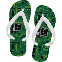 Circuit Board Flip Flops - Small (Personalized)