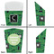 Circuit Board French Fry Favor Box - Front & Back View