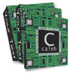 Circuit Board 3 Ring Binder - Full Wrap (Personalized)