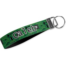 Circuit Board Wristlet Webbing Keychain Fob (Personalized)