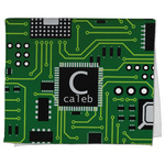 Circuit Board Kitchen Towel - Poly Cotton w/ Name and Initial