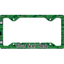 Circuit Board License Plate Frame - Style C (Personalized)