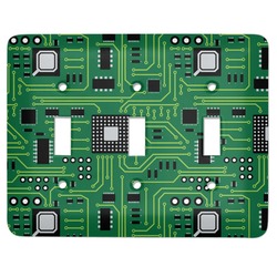 Circuit Board Light Switch Cover (3 Toggle Plate)