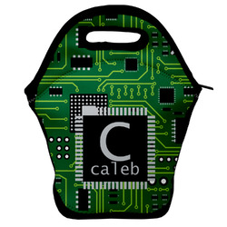 Circuit Board Lunch Bag w/ Name and Initial