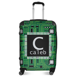 Circuit Board Suitcase - 24" Medium - Checked (Personalized)