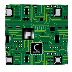 Circuit Board Microfiber Dish Rag (Personalized)