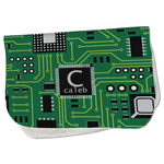 Circuit Board Burp Cloth - Fleece w/ Name and Initial