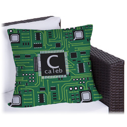 Circuit Board Outdoor Pillow - 20" (Personalized)