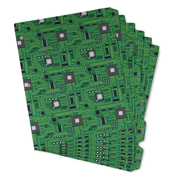 Custom Circuit Board Binder Tab Divider - Set of 6 (Personalized)