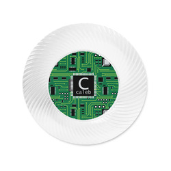 Circuit Board Plastic Party Appetizer & Dessert Plates - 6" (Personalized)