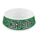 Circuit Board Plastic Dog Bowl - Small (Personalized)