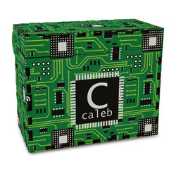 Circuit Board Wood Recipe Box - Full Color Print (Personalized)