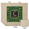 Circuit Board Reusable Cotton Grocery Bag - Front & Back View