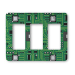 Circuit Board Rocker Style Light Switch Cover - Three Switch