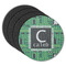 Circuit Board Round Coaster Rubber Back - Main