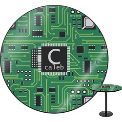 Circuit Board Round Table - 24" (Personalized)