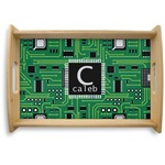 Circuit Board Natural Wooden Tray - Small (Personalized)