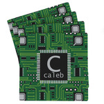 Circuit Board Absorbent Stone Coasters - Set of 4 (Personalized)