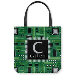 Circuit Board Canvas Tote Bag - Large - 18"x18" (Personalized)