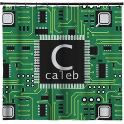 Circuit Board Shower Curtain - Custom Size (Personalized)