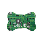 Circuit Board Bone Shaped Dog Food Mat (Small) (Personalized)