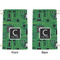 Circuit Board Small Laundry Bag - Front & Back View