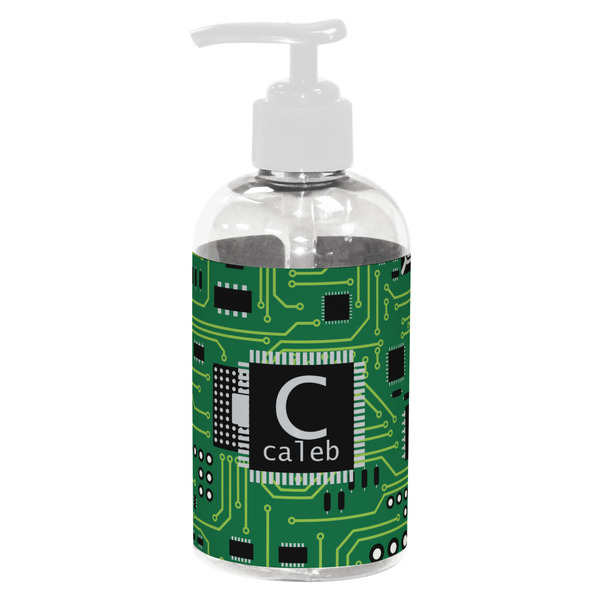 Custom Circuit Board Plastic Soap / Lotion Dispenser (8 oz - Small - White) (Personalized)