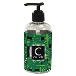 Circuit Board Plastic Soap / Lotion Dispenser (8 oz - Small - Black) (Personalized)