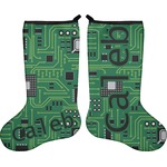 Circuit Board Holiday Stocking - Double-Sided - Neoprene (Personalized)