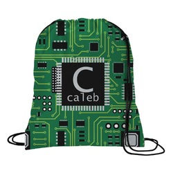 Circuit Board Drawstring Backpack - Medium (Personalized)