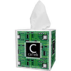 Circuit Board Tissue Box Cover (Personalized)