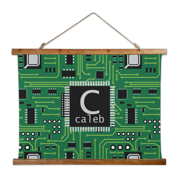 Custom Circuit Board Wall Hanging Tapestry - Wide (Personalized)